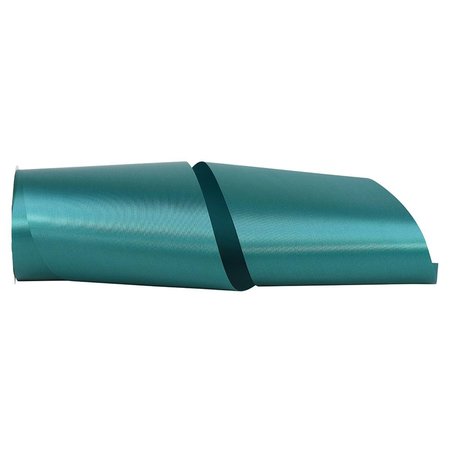 RELIANT RIBBON 6 in. 50 Yards Single Face Satin Allure Ribbon, Teal 4700-916-25K